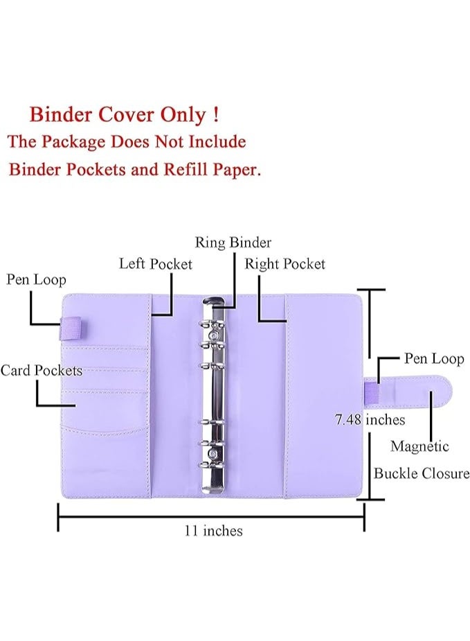 Faux leather wallet, money pouch, budget and notepad with card slots, cash and money compartment - A6 - Image 3